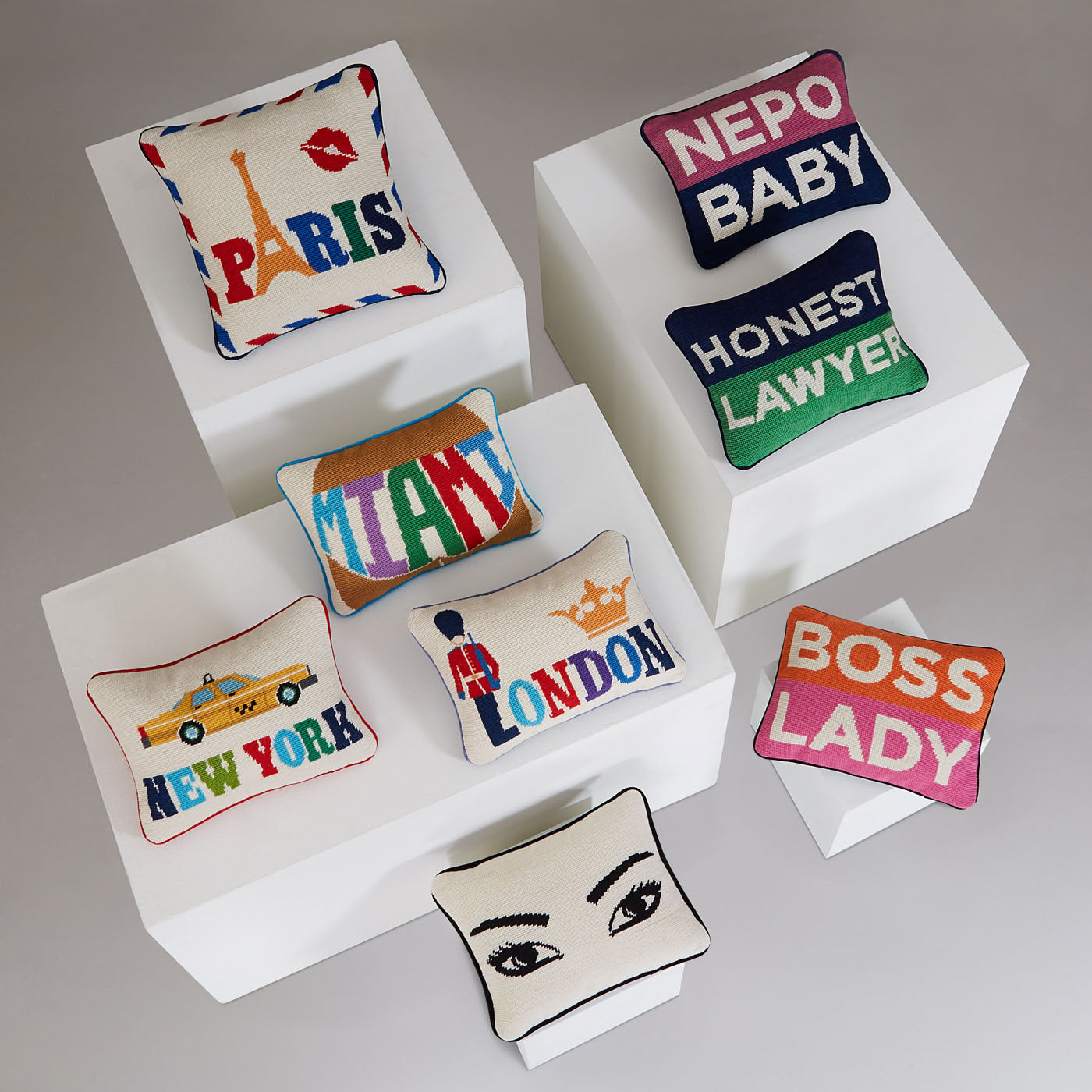 Boss Lady Needlepoint Pillow